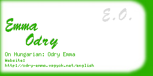 emma odry business card